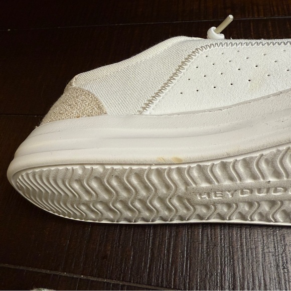 Hey Dude Karina Natural Coconut White Womens Size 9 Slip on Shoes Sneakers - Picture 7 of 8